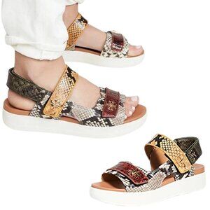 Tory Burch, Women’s ‘Kira Sport’ Platform Sandal, Snakeskin Multi-Color Size 7.5